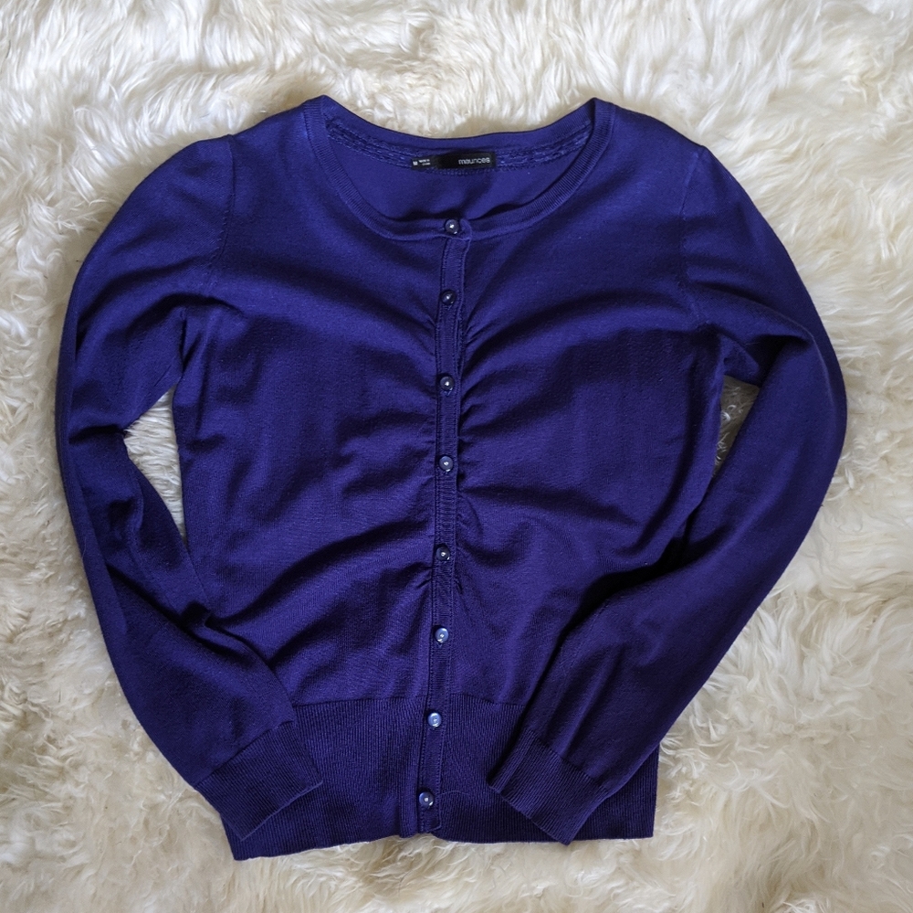Purple Cardigan